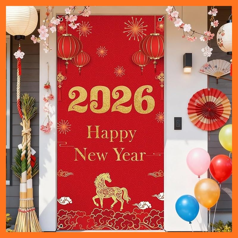 新品】 Paready タペストリー お正月 2026 新年 玄関飾り 壁掛け