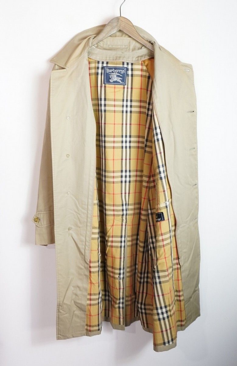 90s Vintage Burberrys バーバリーズ ステンカラー ノバチェック 比翼
