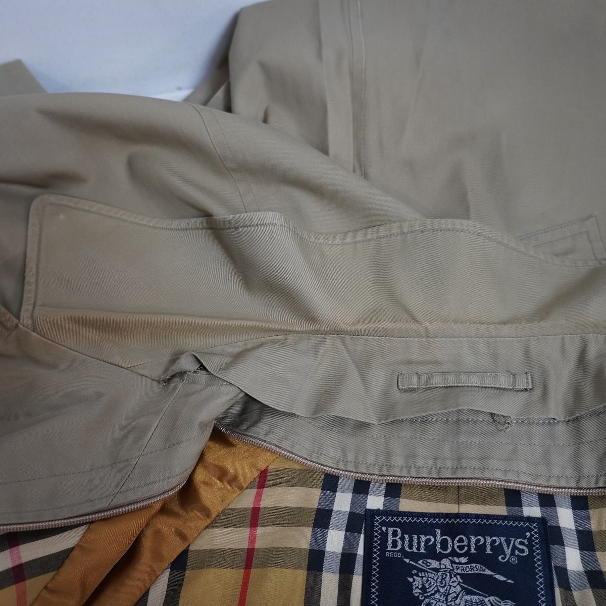 90s Vintage Burberrys バーバリーズ ステンカラー ノバチェック 比翼