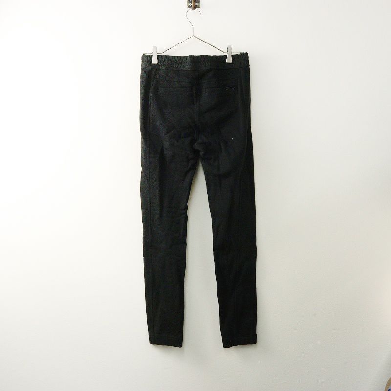 JPタグ 2025年 サンローランパリ Saint Laurent PARIS 683210 ドローコードコットンスウェットロングパンツ XS┃ブラック ブラウン系 日本向けサイズ