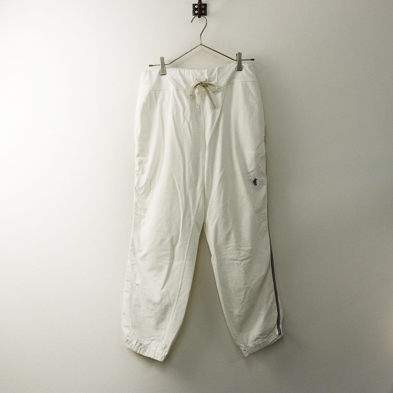 45 R フォーティファイブアール でこぼこ天竺のサイドラインパンツ 3 ホワイト 白 ボトムス イージー テーパード rpm