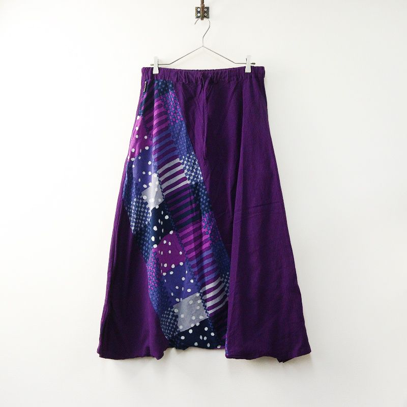 ソウソウ SOU・SOU 京都 坂尾織物 高島縮 富士 あやなす L パープル