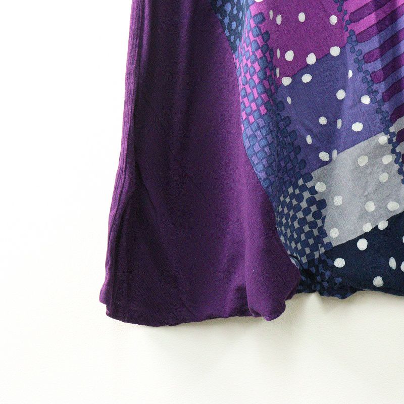 ソウソウ SOU・SOU 京都 坂尾織物 高島縮 富士 あやなす L パープル