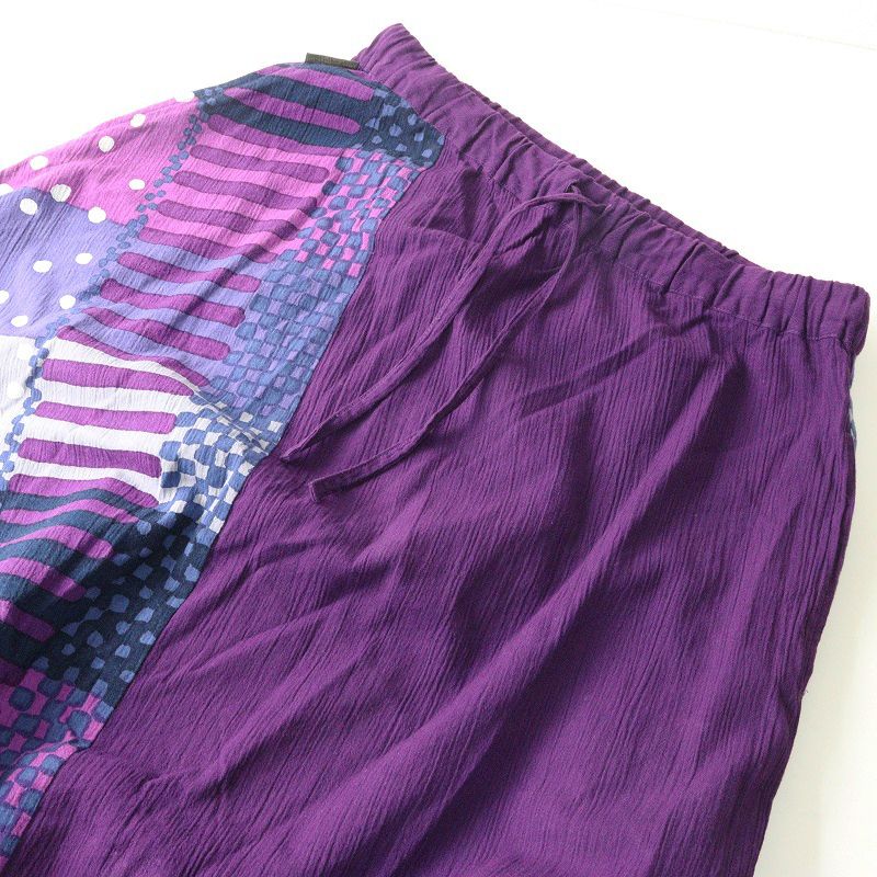 ソウソウ SOU・SOU 京都 坂尾織物 高島縮 富士 あやなす L パープル