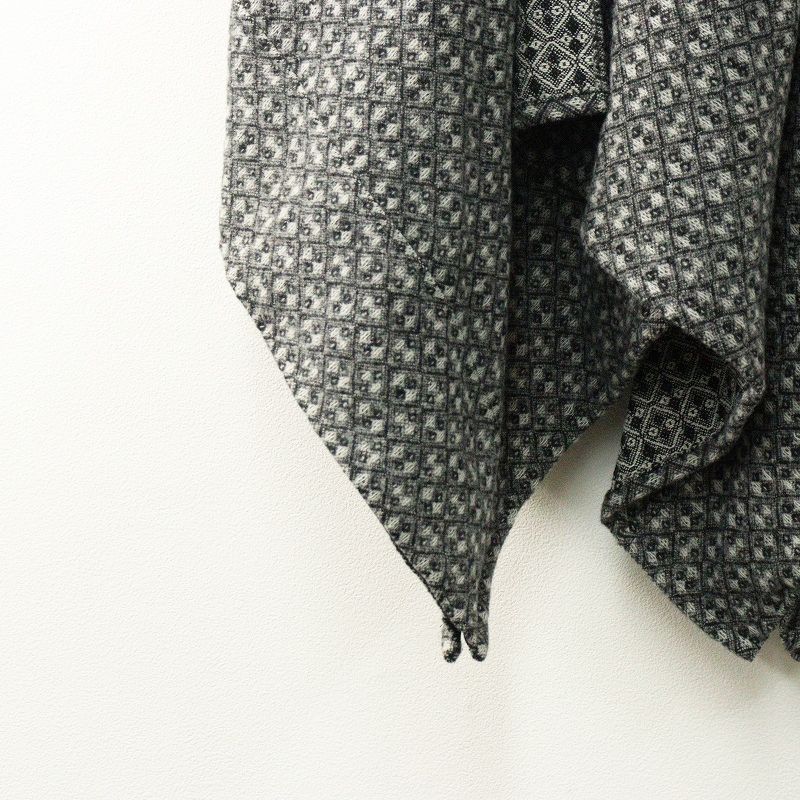 美品 ソウソウ SOU・SOU 京都 梳毛 業平格子 きさらぎ ウール 羽織もの