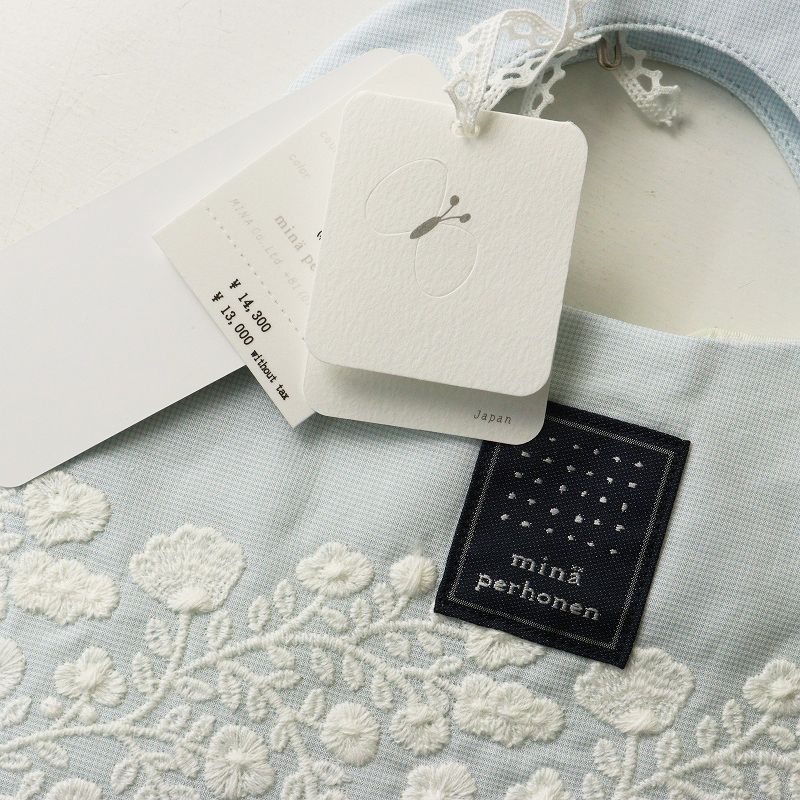 未使用 2025SS ミナペルホネン mina perhonen ads9183 floraleaf uzura