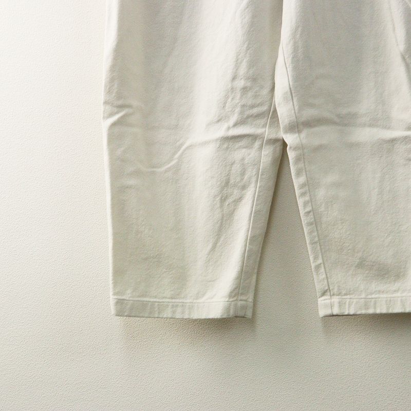 2022AW エヴァムエヴァ evam eva cropped pants コットンシルク