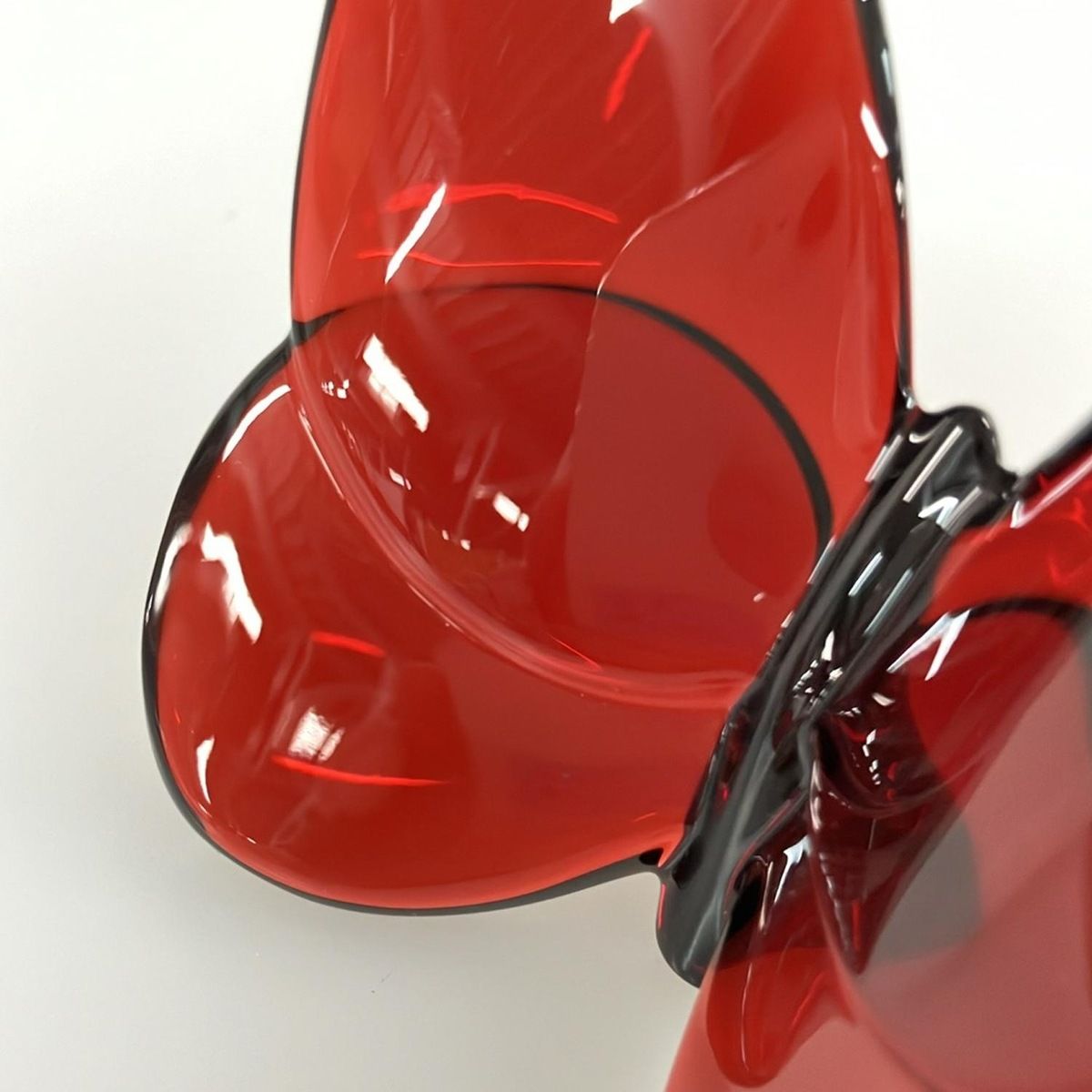 Baccarat(バカラ) 小物美品 ラッキーバタフライ レッド 置物