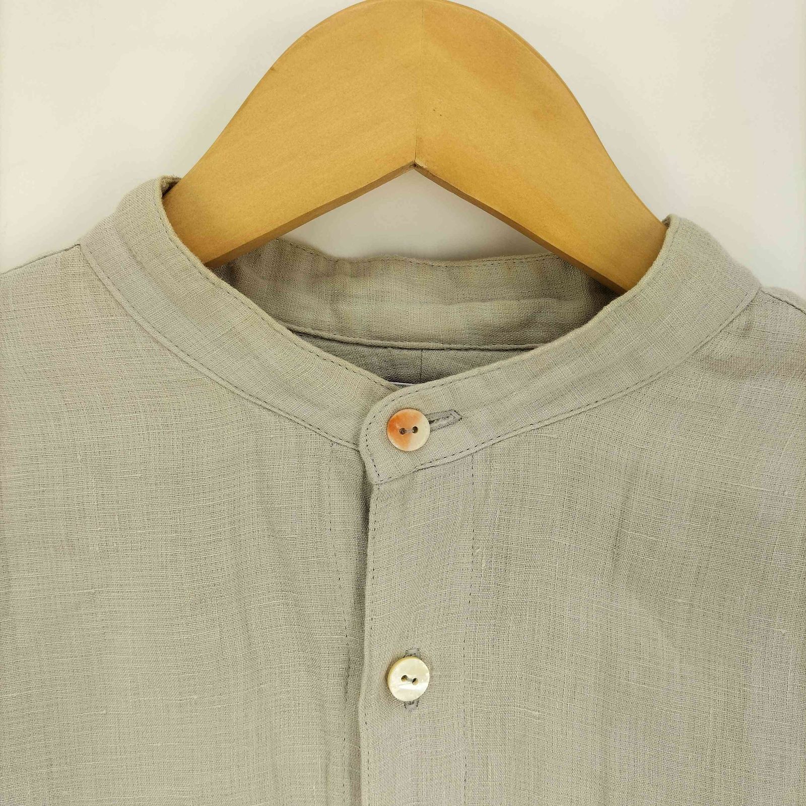MAATEE＆SONS(マーティーアンドサンズ) 23SS  PULL OVER SHIRTS リネン プルオーバー シャツ メンズ JPN：2 【中古】【ブランド古着バズストア】 マーティーアンドサンズ MAATEE＆SONS 23SS PULL OVER SHIRTS リネン