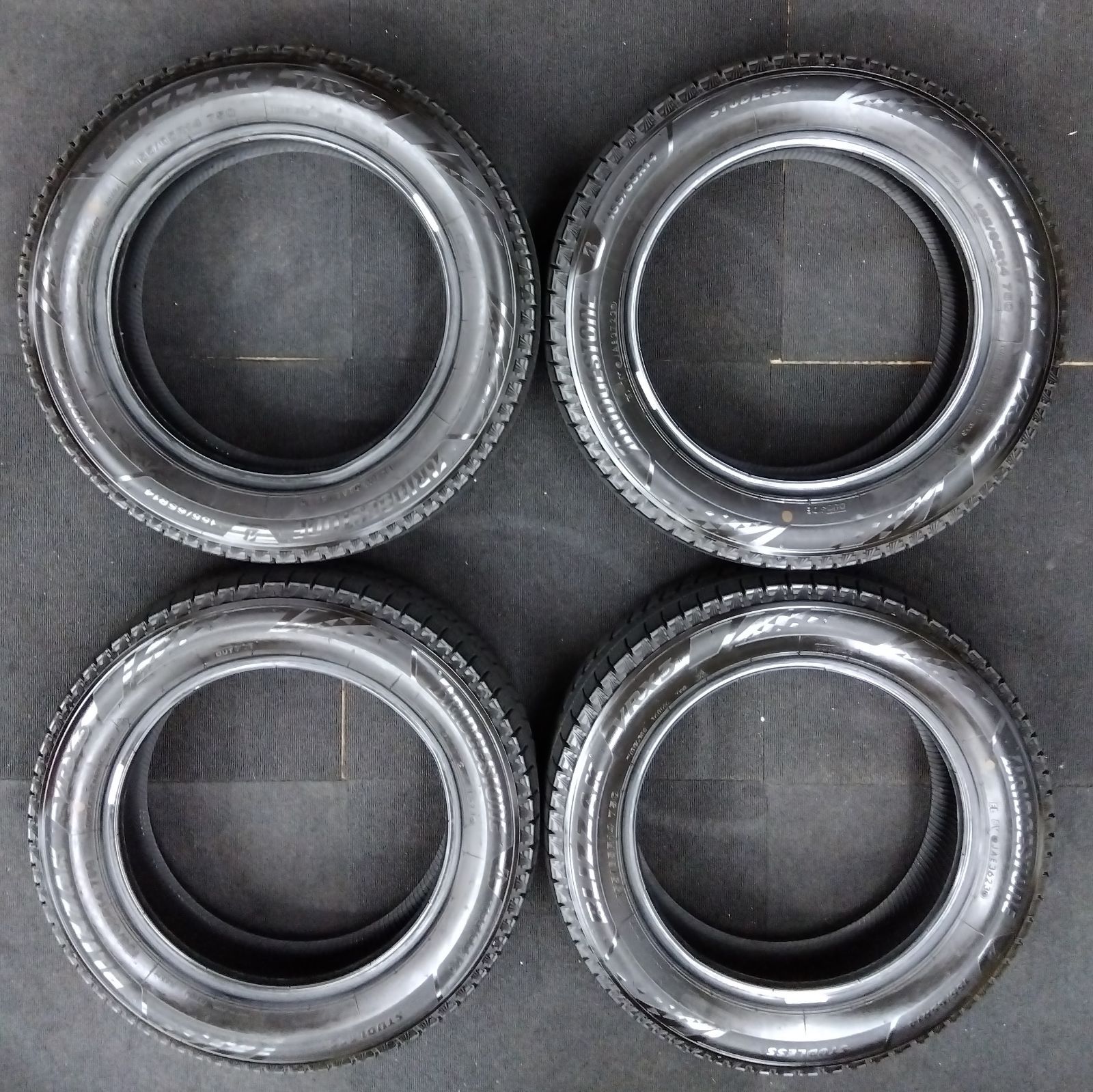 155 65 R 14 タイヤ４本セット ブリヂストン 14インチ ブリザック BLIZZAK VRX 3 スタッドレス タイヤ 軽自動車