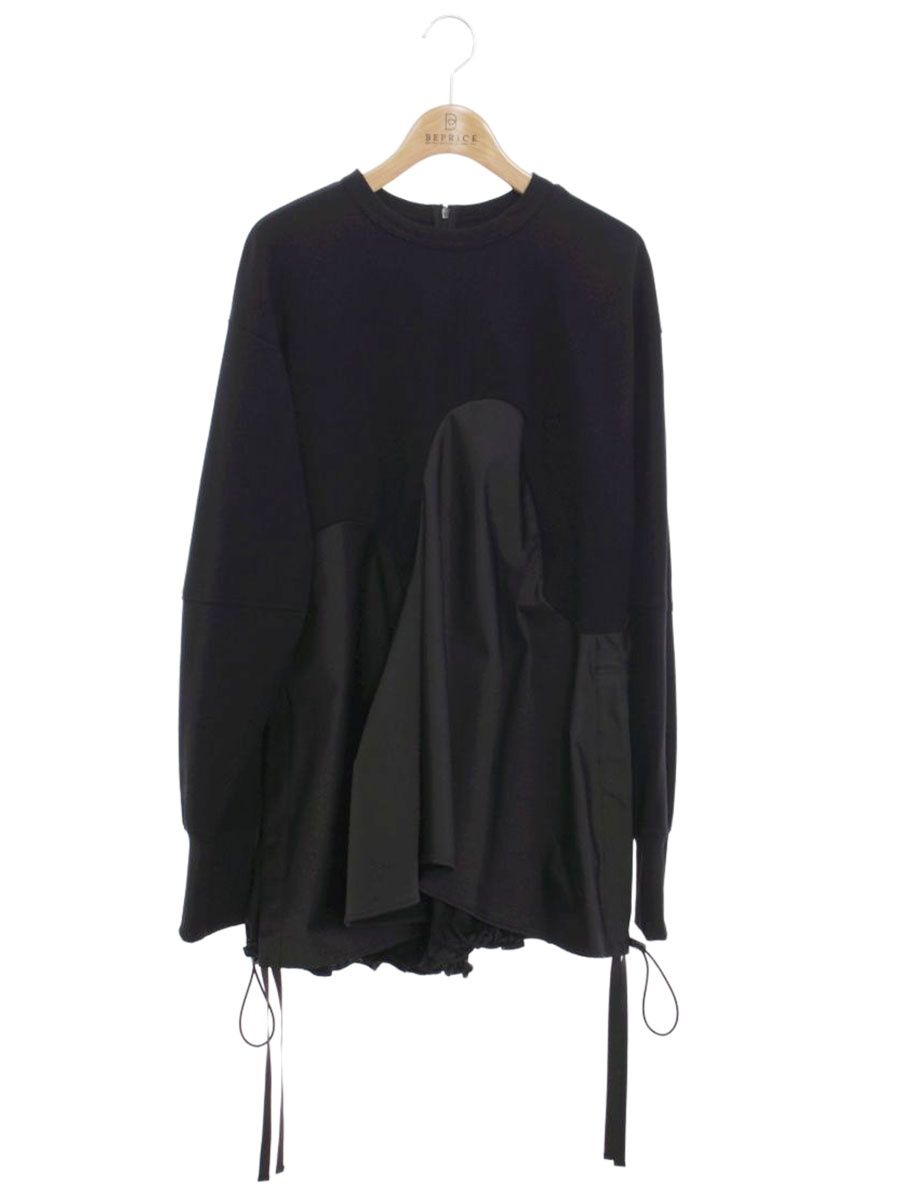 アンスリード -01 スウェット 38 ブラック 異素材ミックス