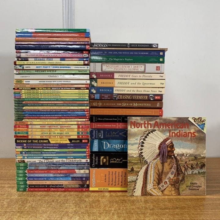 □01)【1点限り!】児童書など洋書 まとめ売り約65冊大量セット/本/小説