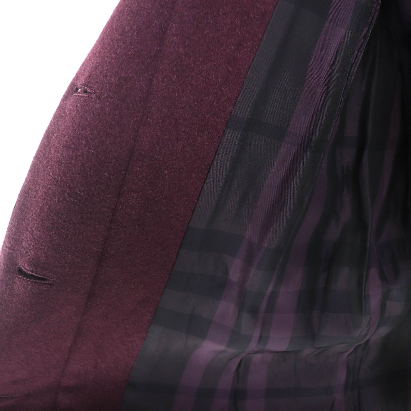 美品△BURBERRY LONDON バーバリーロンドン アンゴラ ウール 裏地