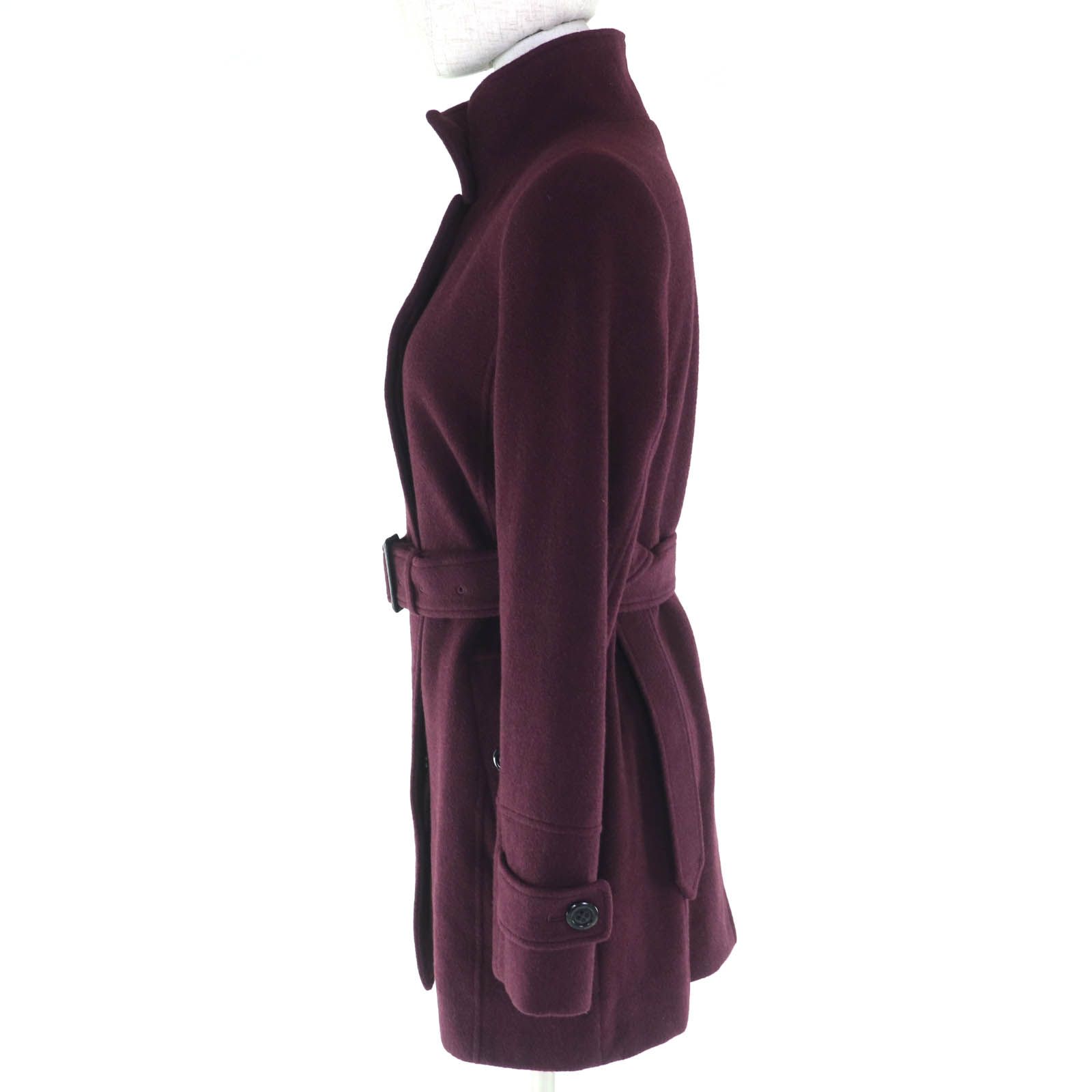 美品✨　バーバリー　アンゴラ100%　ロングコート　裏地総柄　ロゴボタン　金タグ バーバリーロンドン ロングコート アンゴラ ベルト 銀ボタン ブラック