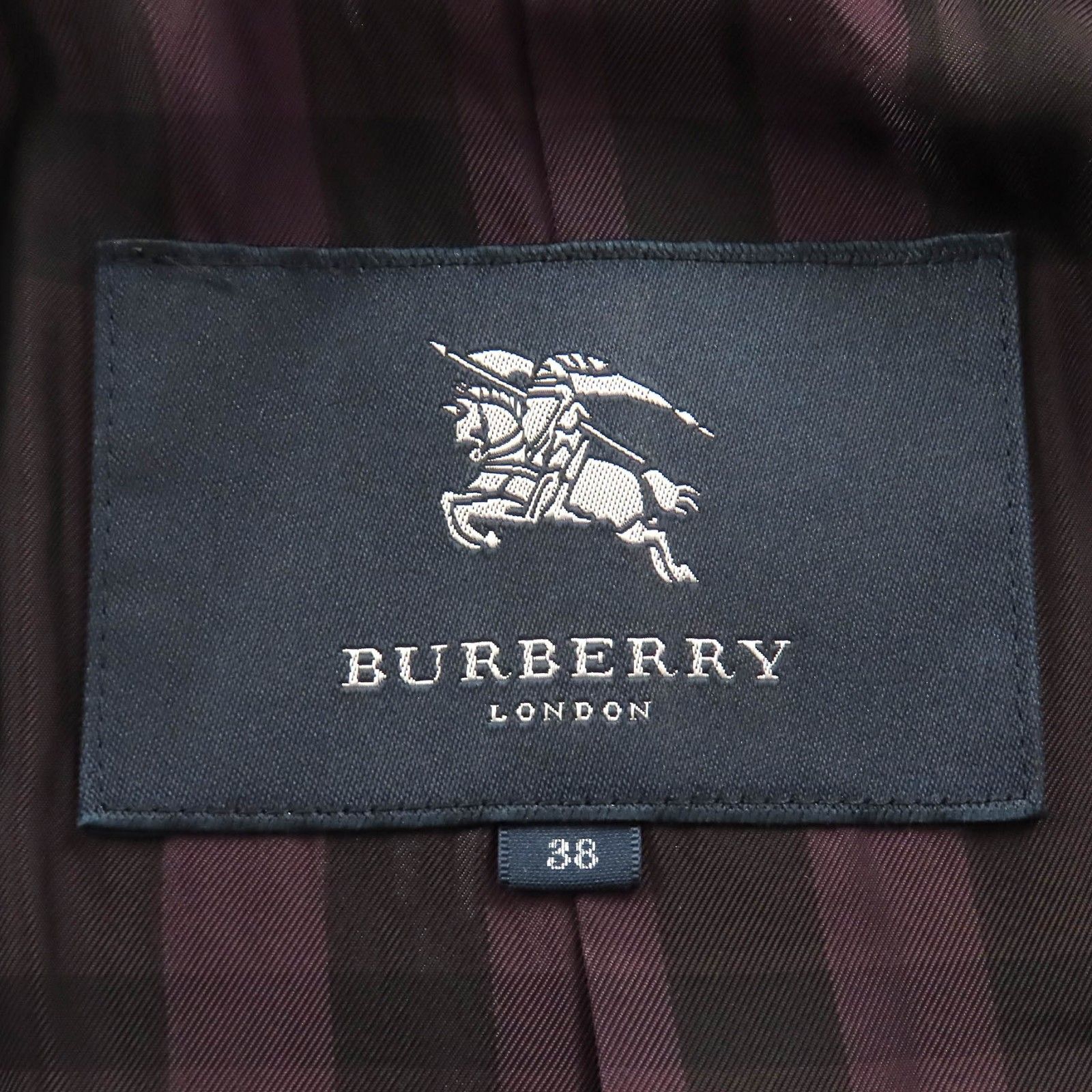 美品△BURBERRY LONDON バーバリーロンドン アンゴラ ウール 裏地