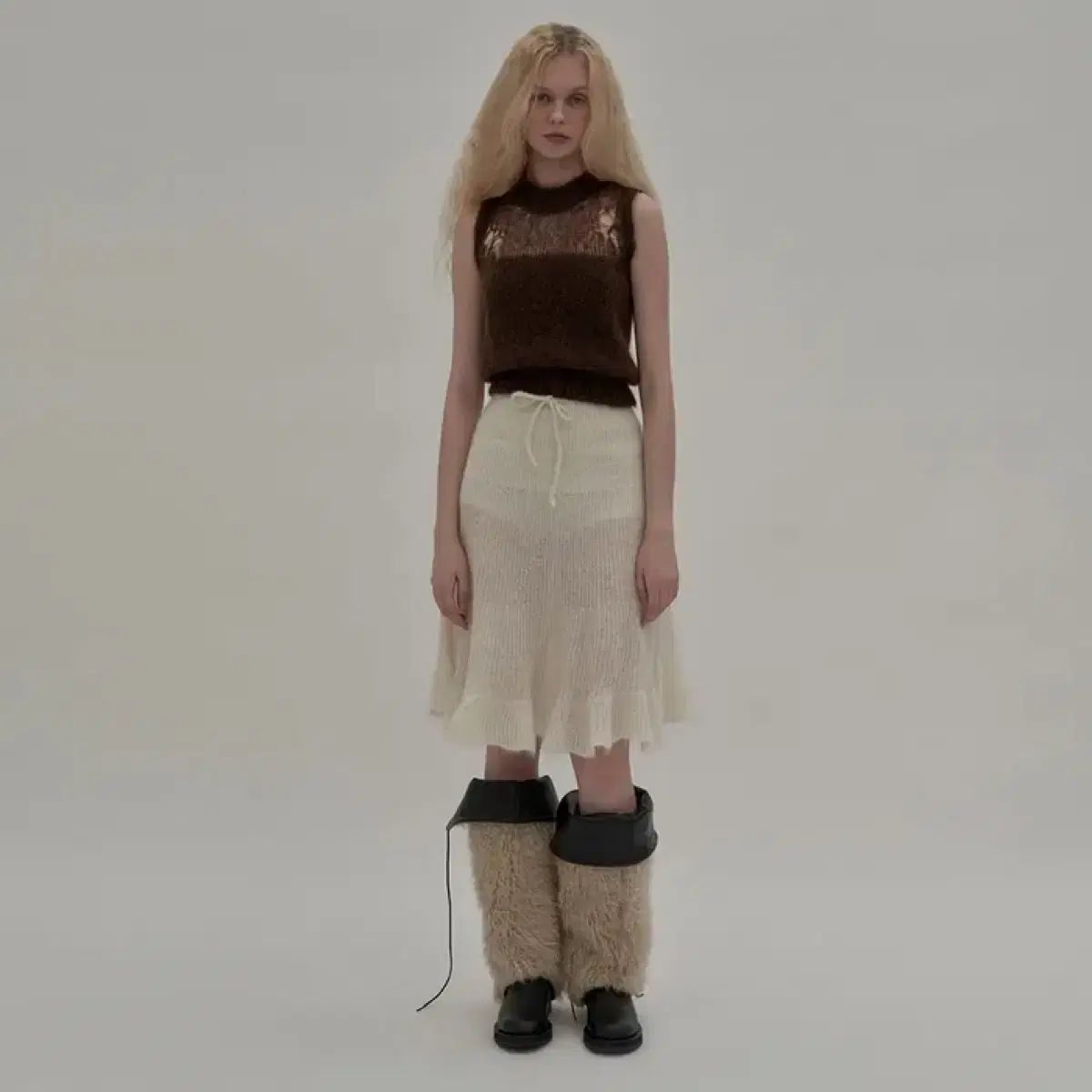 CHIELEI キエレ リー リバーシブル レッグウォーマー