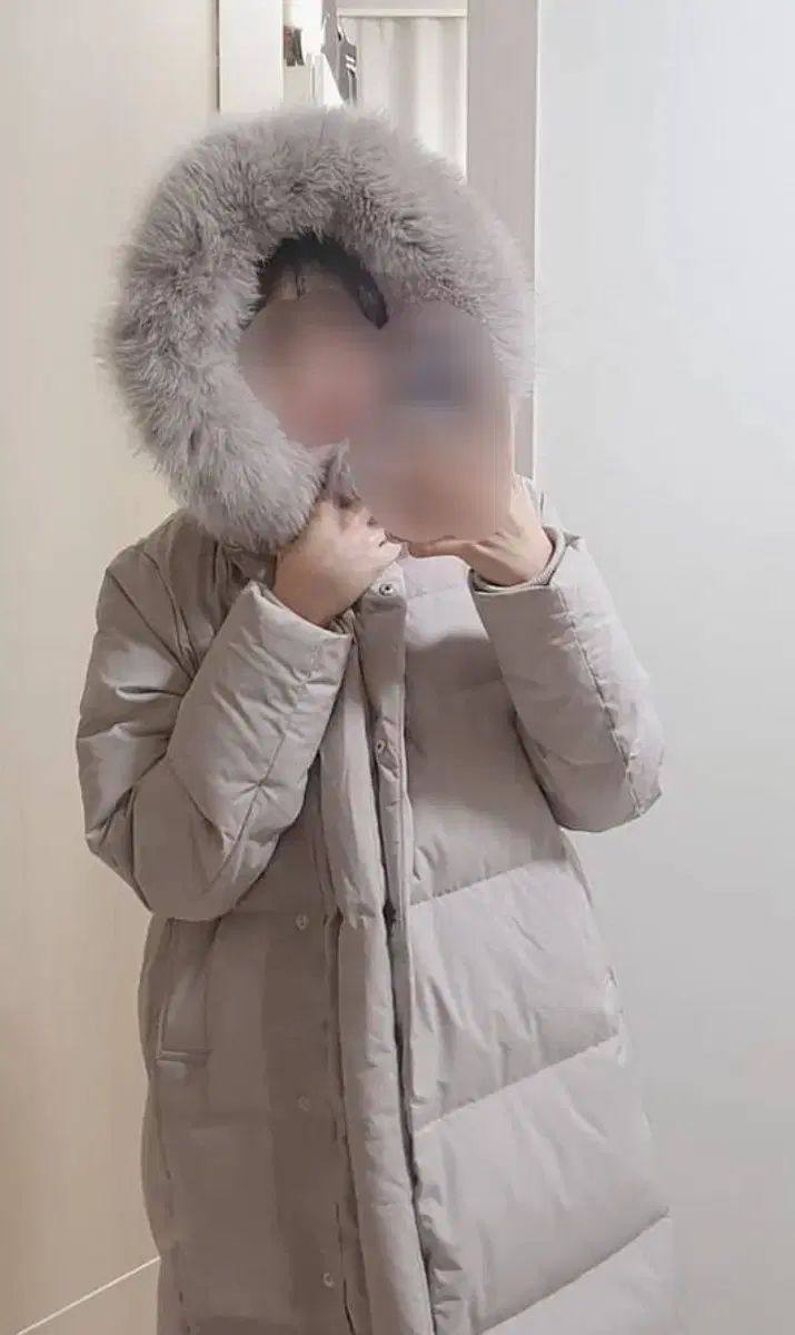 LAP ロング ダウン (グレー)