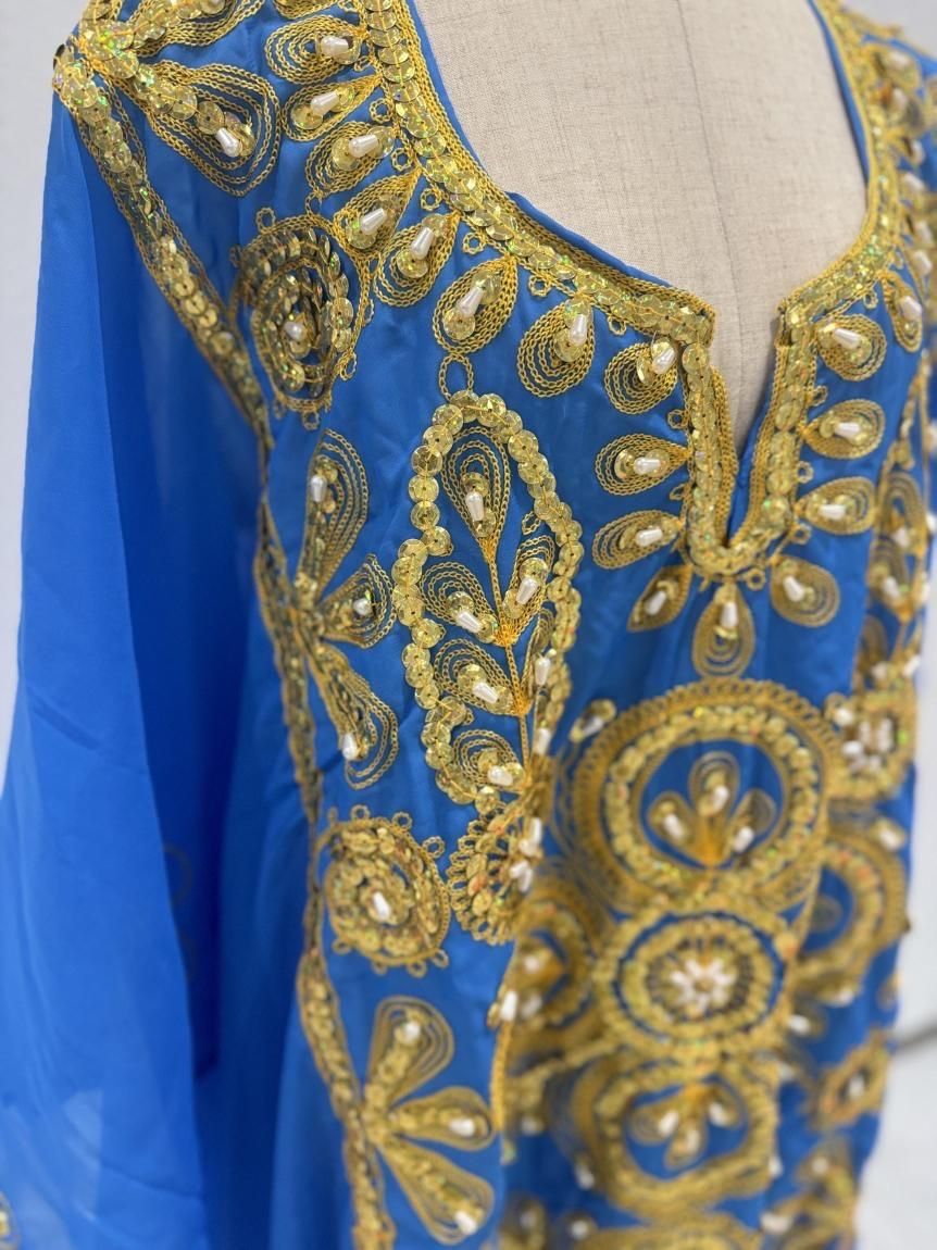 新品 ハリージドレス ターコイズブルー - メルカリ