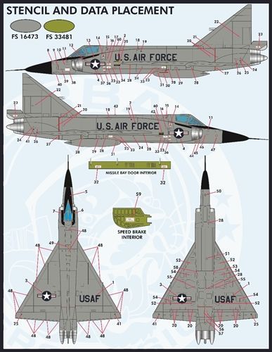 ファーボール FDS-4817 1/48 アメリカ空軍 F-102A デルタダガー カラー