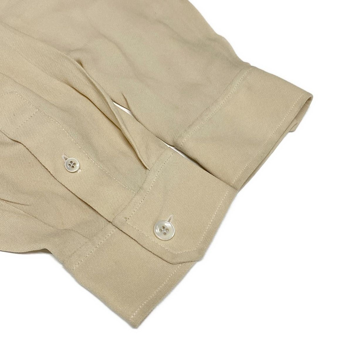 HERMES エルメスシャツブラウス 34　ベージュ HERMES（エルメス）カジュアルシャツ ベージュ サイズ:16(L位) メンズ