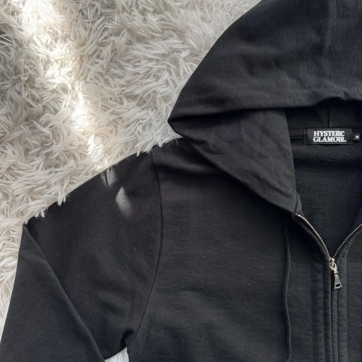 GLAMOUR 日本 ヴィンテージ フードジップアップ ヒス Girl m 44