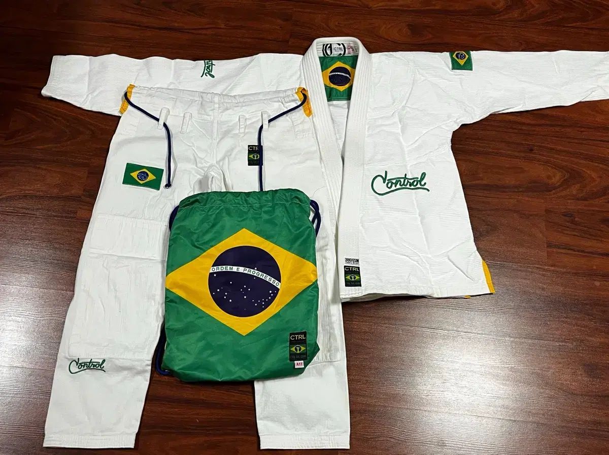 コントロールブラジルフラグ A 1 T 柔術 Jiu-Jitsu 柔道着