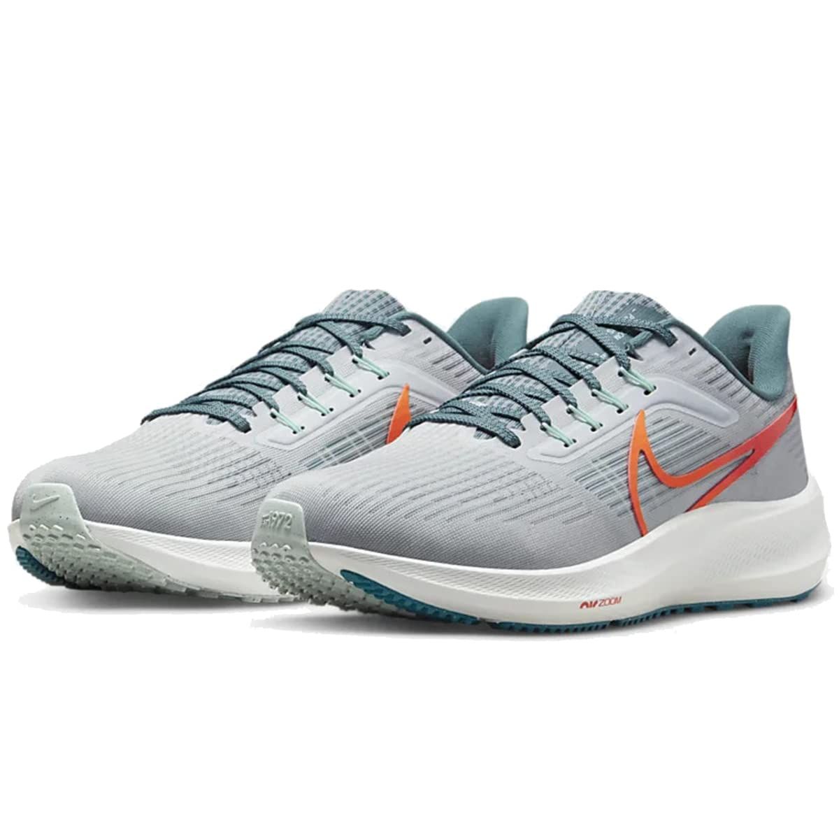 ナイキ エア ズーム ペガサス 39 AIR ZOOM PEGASUS ピュアプラチナム ミネラルスレート ブライトスプルース トータルオレンジ 27 0 cm