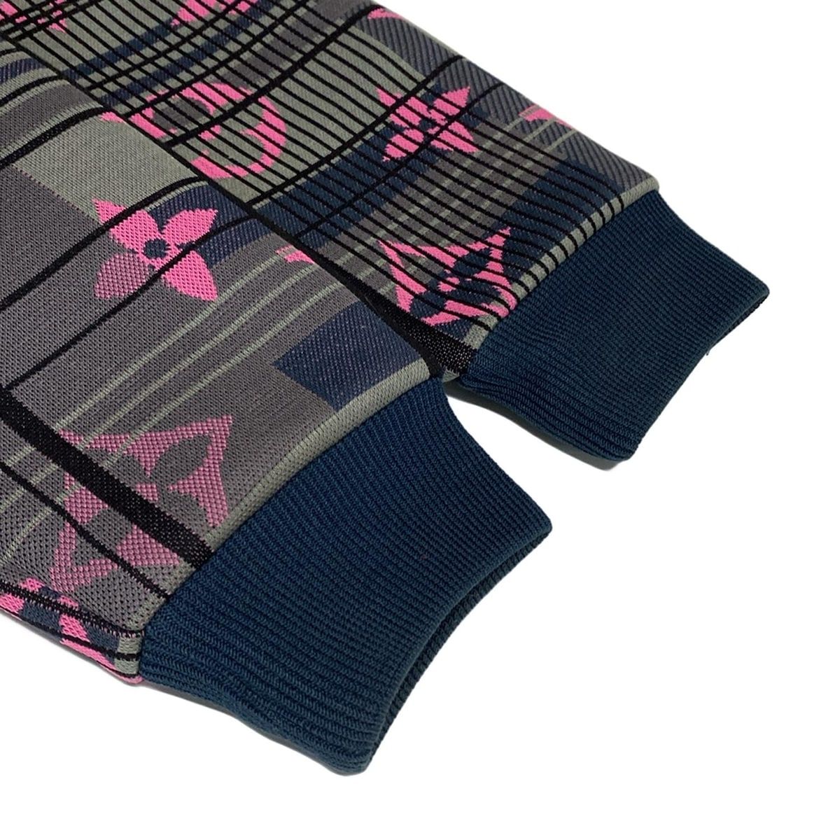  LOUIS VUITTON ルイヴィトン トレーナー サイズXS レディース - 黒×ピンク×マルチ 長袖 モノグラムジャガード コットン トレーナー スウェット トップス