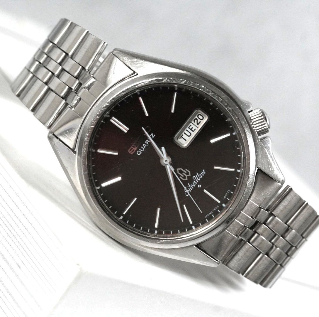 希少 セイコー シルバーウェーブ SEIKO Silver wave ブラウンダイヤル 