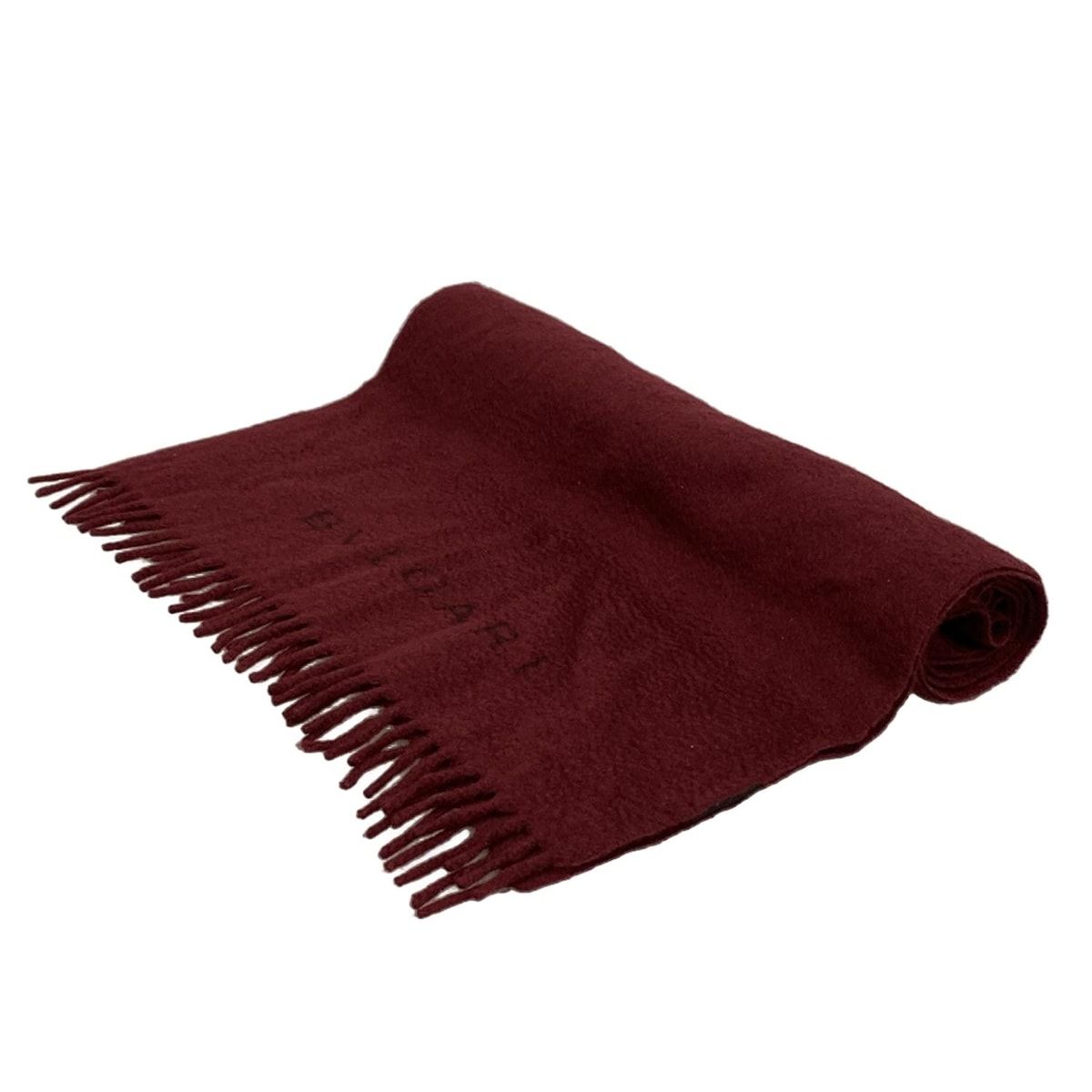 BVLGARI ブルガリ マフラー - ボルドー カシミヤ