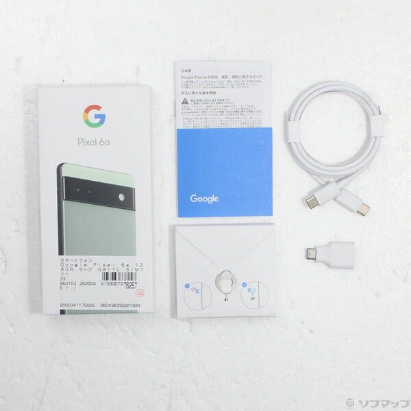 中古品〕 Google Pixel 6a 128GB セージ GB17L SIMフリー【352】 Pixel