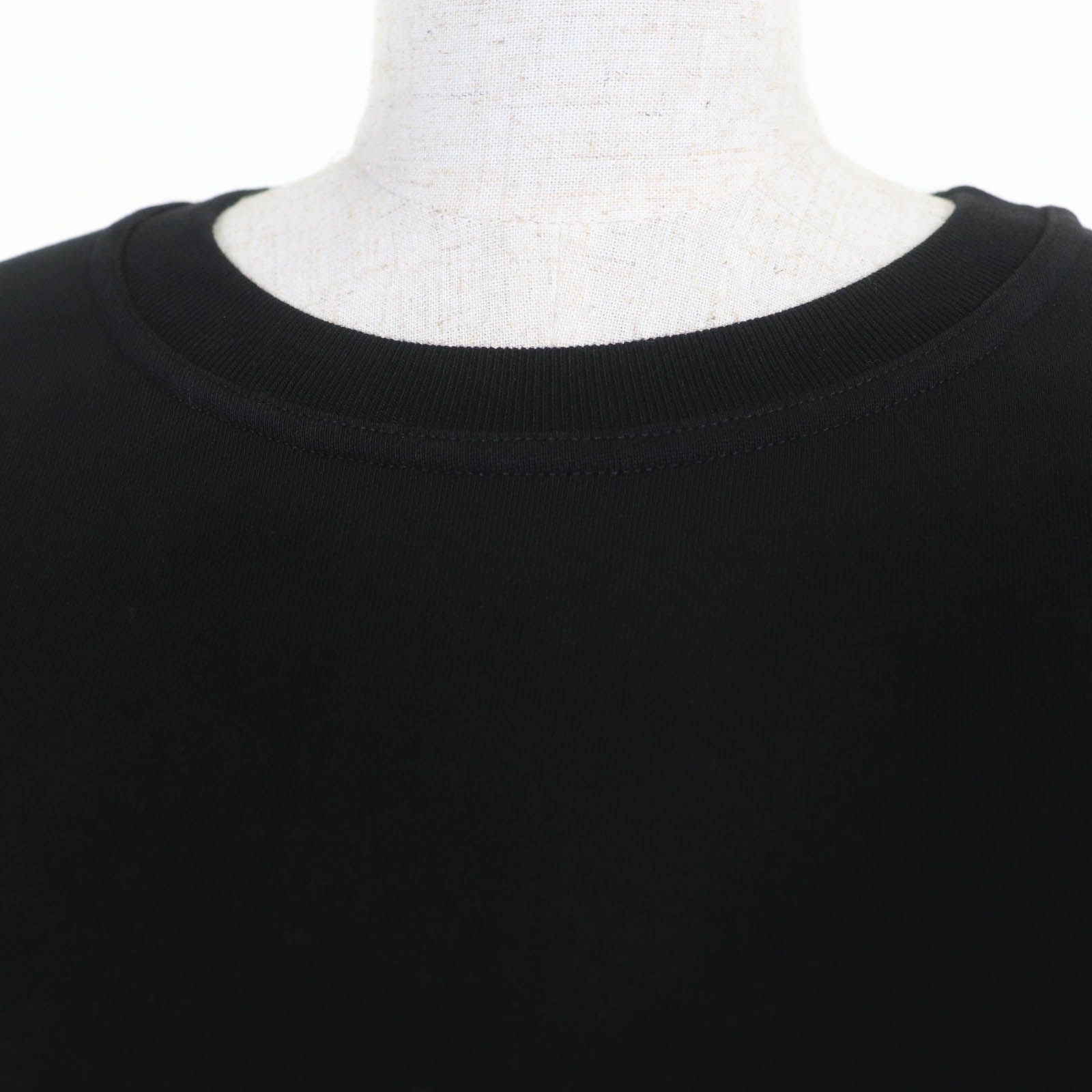 極美品☆PATOU  パトゥ 21PA1-JE018-95 コットン100％ バックロゴ 長袖 スウェット ブラック M 正規品 レディース 極美品☆PATOU パトゥ 21PA1-JE018-95 コットン100％ バックロゴ 長袖