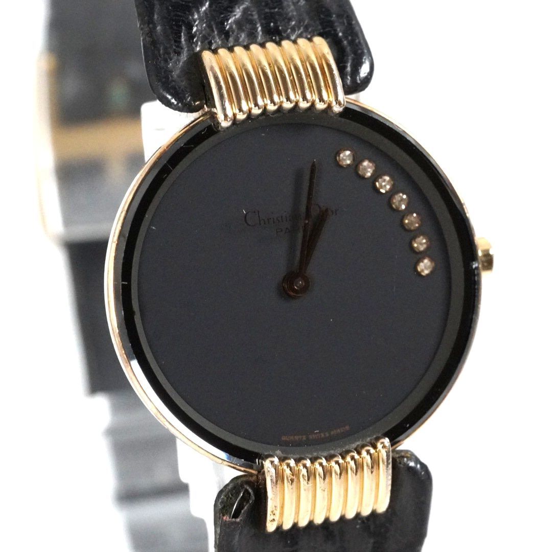 新品電池交換済】 Christian Dior クリスチャン ディオール 腕時計