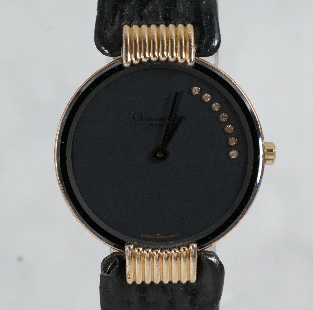 新品電池交換済】 Christian Dior クリスチャン ディオール 腕時計