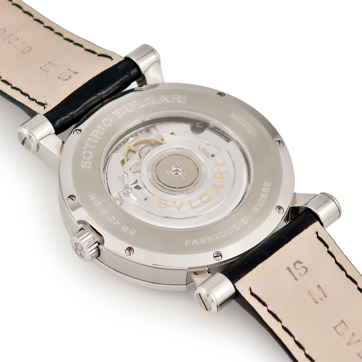  ブルガリ 腕時計 SB42SDR 鑑定済み ブランド 半袖シャツ 自動巻き時計 腕時計(アナログ)