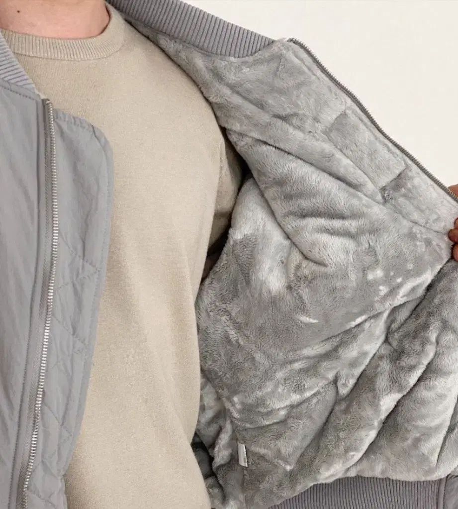 オーバーサイズ 裏地 ファー パイロットジャンパー