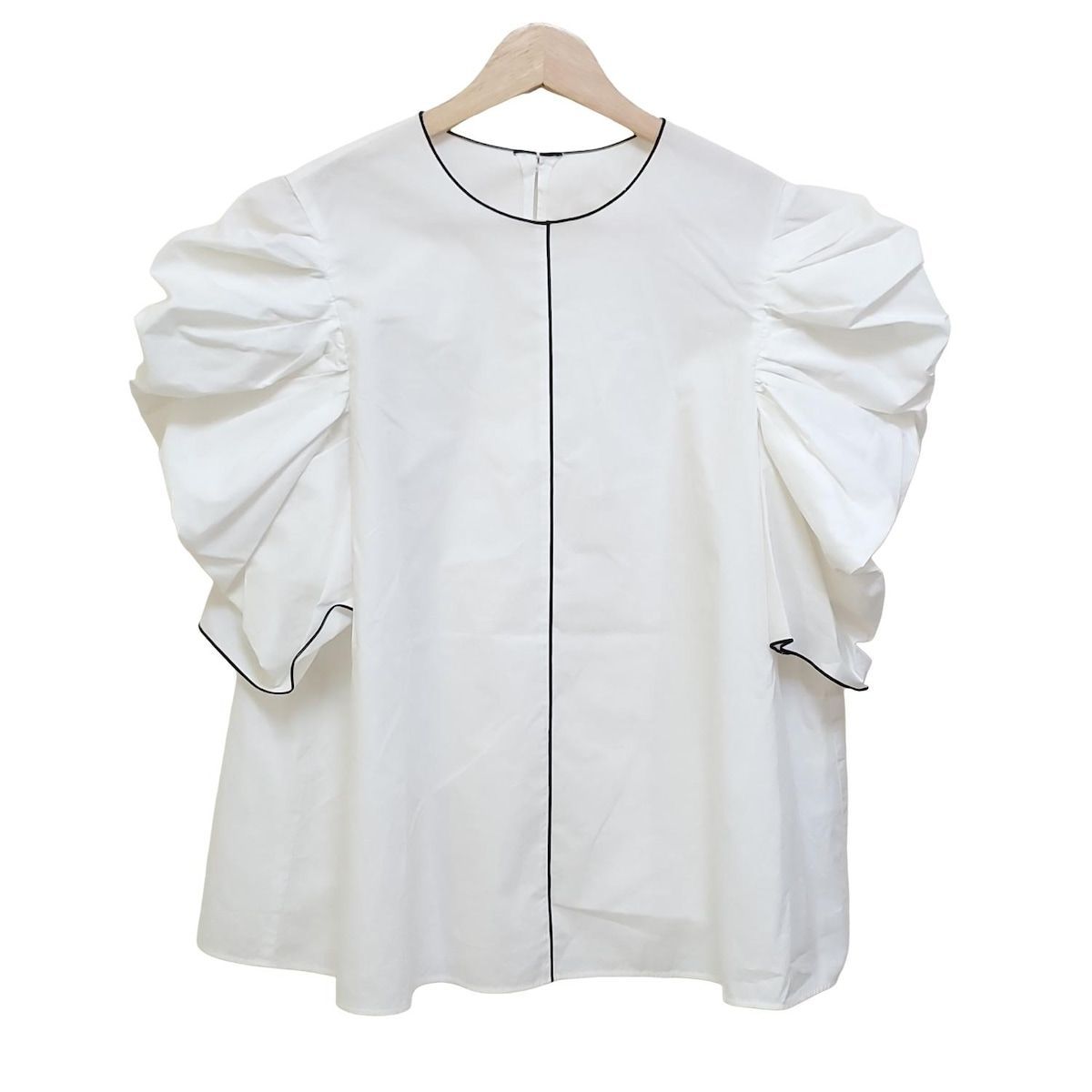 CYCLAS シクラス 半袖カットソー サイズ34 S レディース - 白×黒 クルーネック