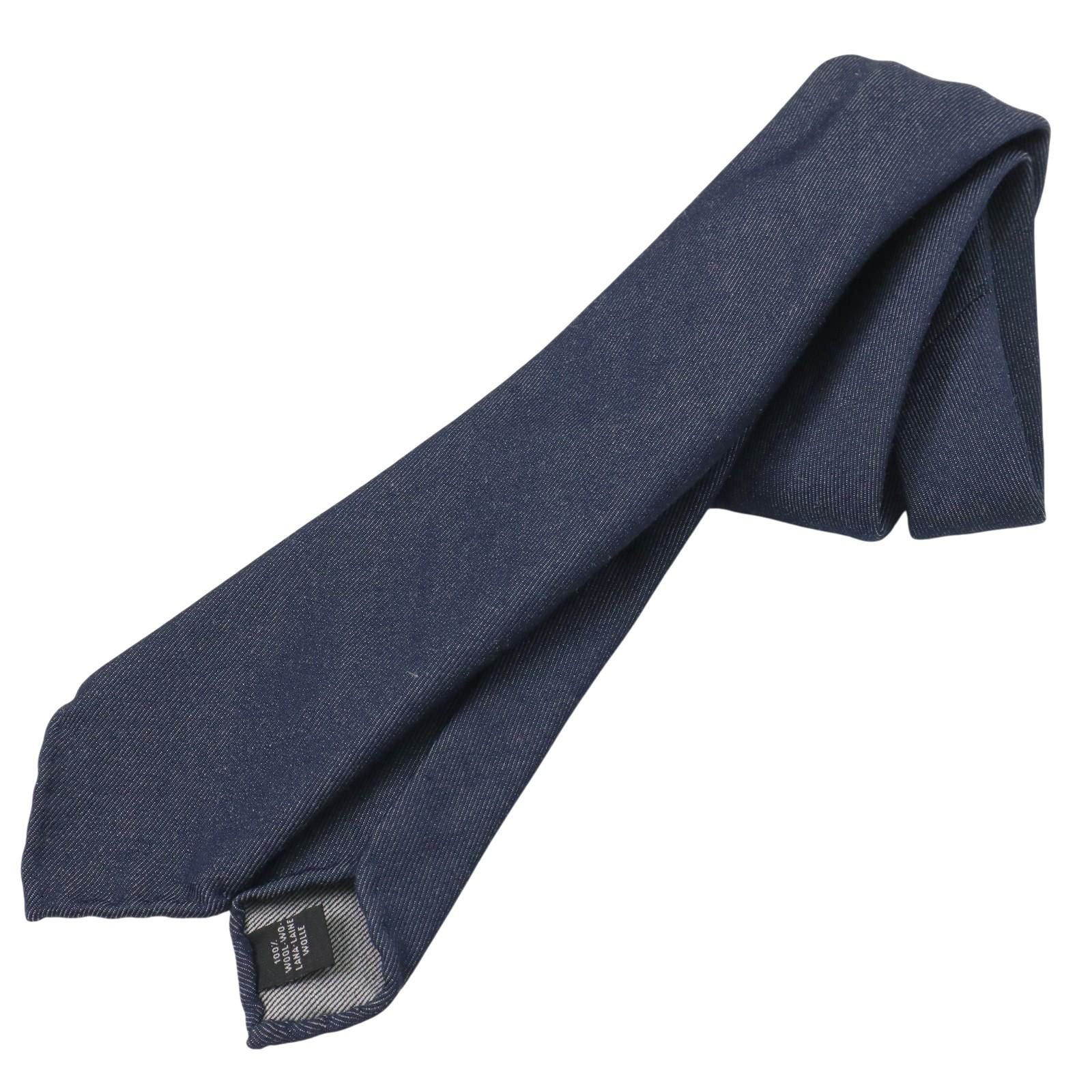 TIE YOUR TIE セッテピエゲ ネイビーソリッド LANA WOOL TIE YOUR TIE