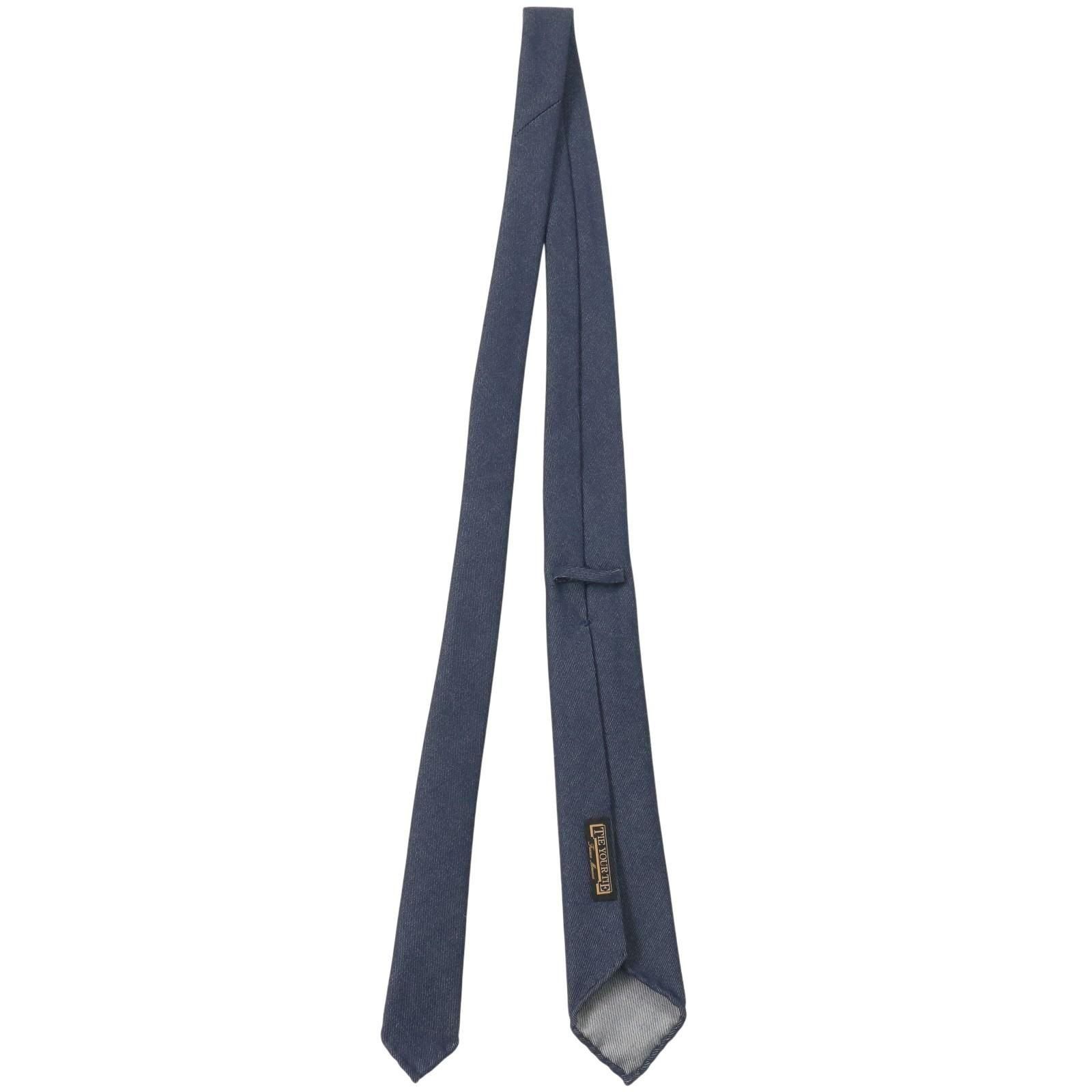 TIE YOUR TIE セッテピエゲ ネイビーソリッド LANA WOOL TIE YOUR 節約