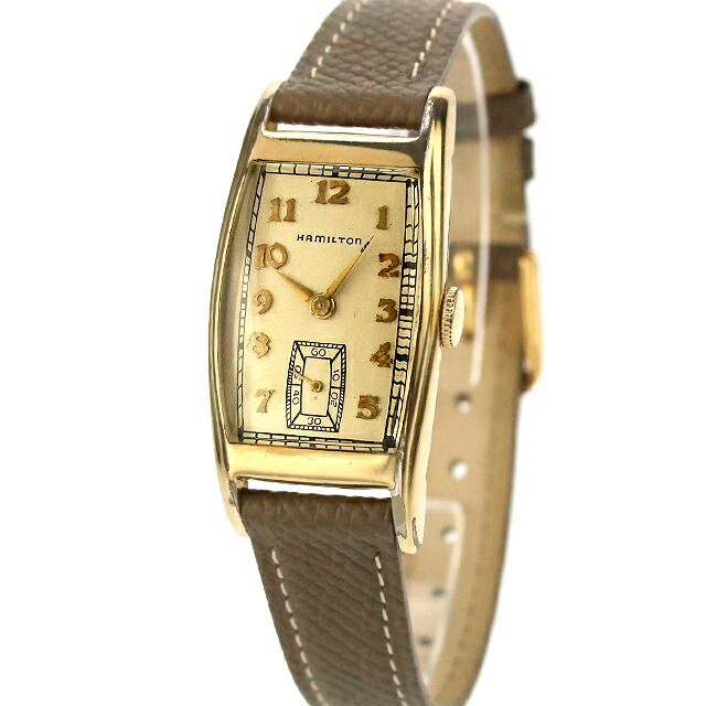 ハミルトン 腕時計 メンズ Carlisle アンティーク 角金 カーライル 手巻き アールデコ 1930-1940年代 ヴィンテージ