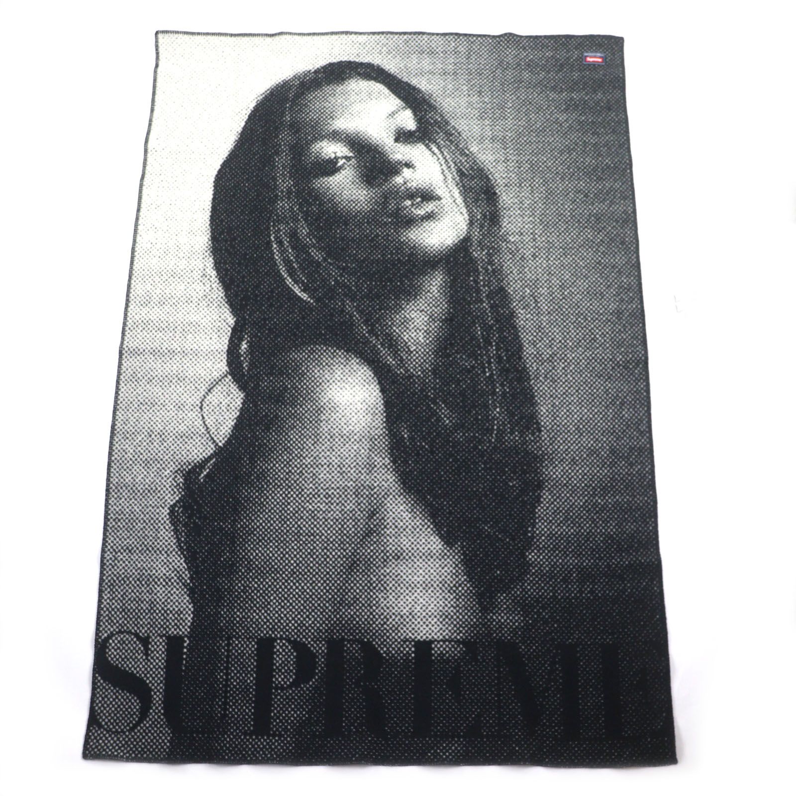 Supreme シュプリーム 24 AW Faribault Woolen Mill Kate Moss Throw Blanket ウール85 ブランケット ブラック メンズ