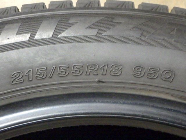  SR 270 製造 約8部山 BS BLIZZAK VRX 3 215 55 R 18 2本 12インチ以下 スタッドレス