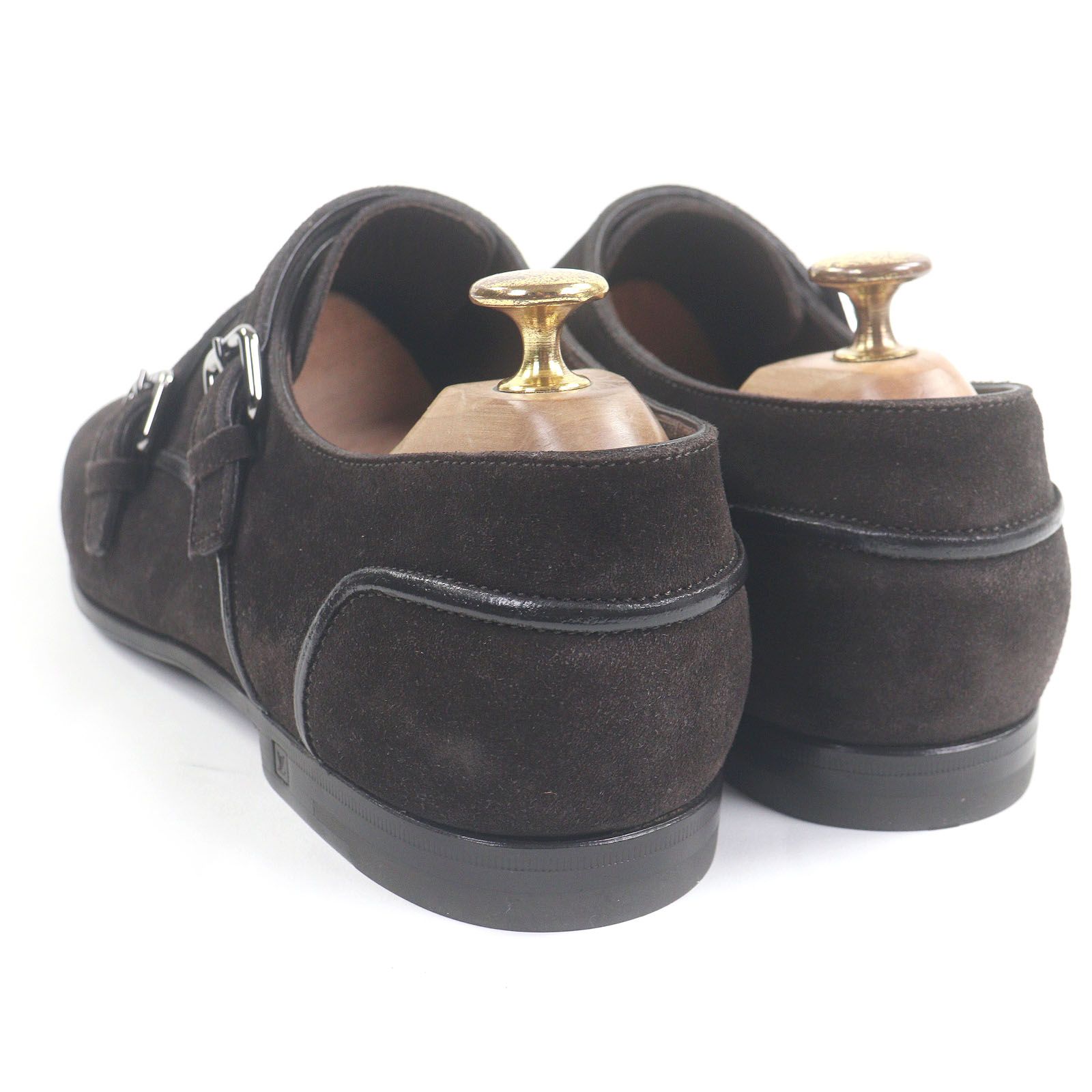 未使用品□LOUIS VUITTON ルイヴィトン スウェードレザー ダブルモンク