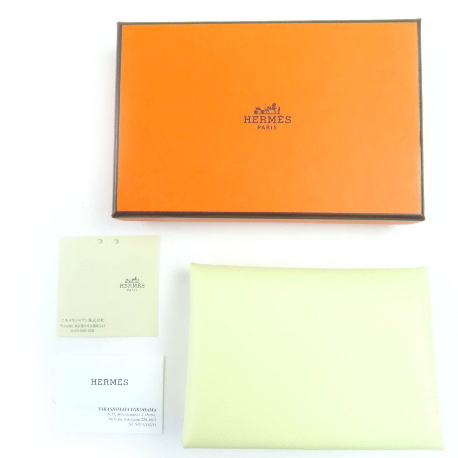 未使用品◇HERMES エルメス カルヴィ デュオ ヴォーエプソン ジョーヌ