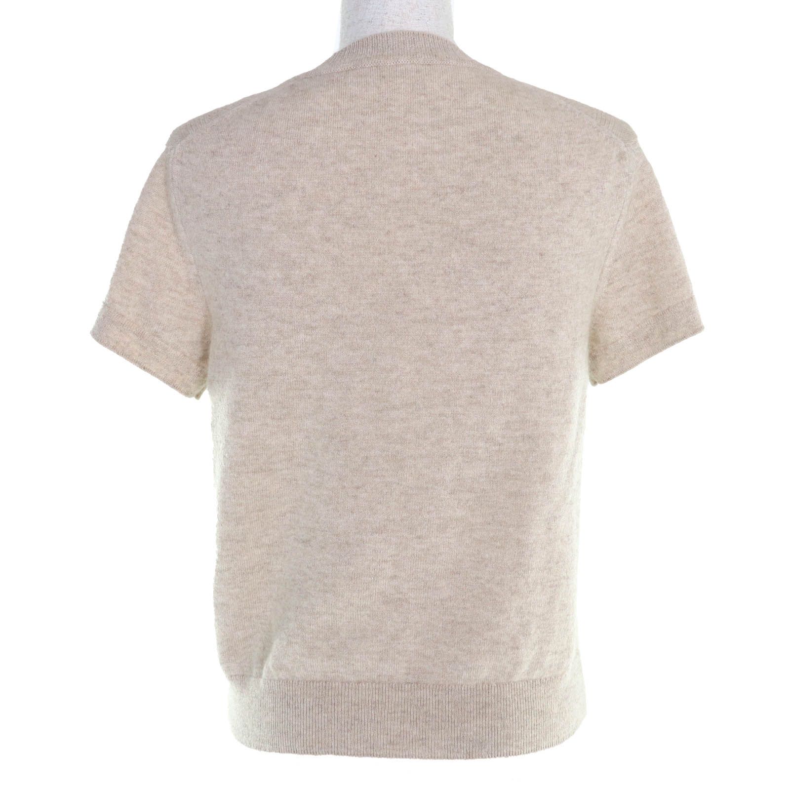 極美品△HERMES エルメス 24SS 4E2600D1 カシミヤ100％ サークルロゴ