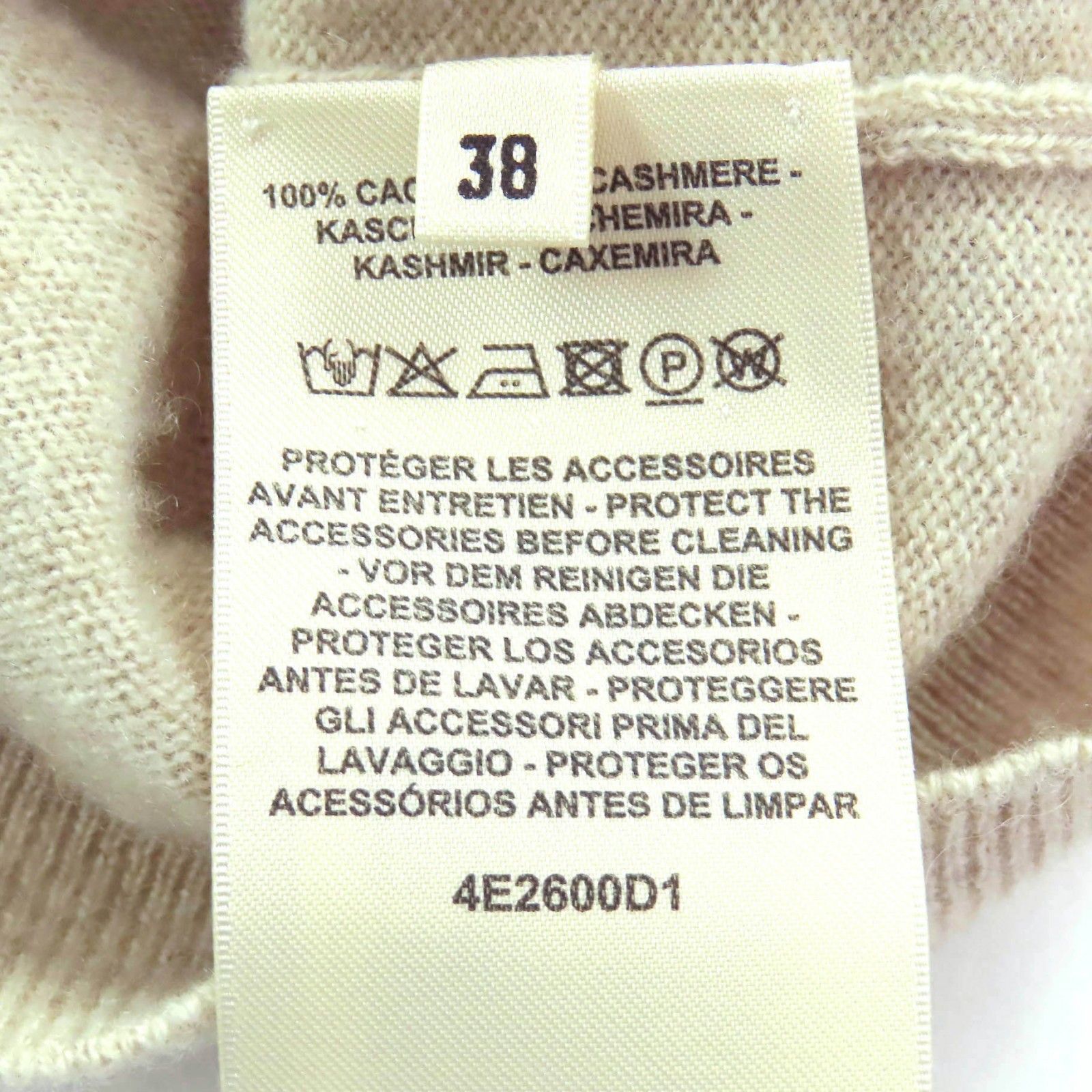 極美品△HERMES エルメス 24SS 4E2600D1 カシミヤ100％ サークルロゴ