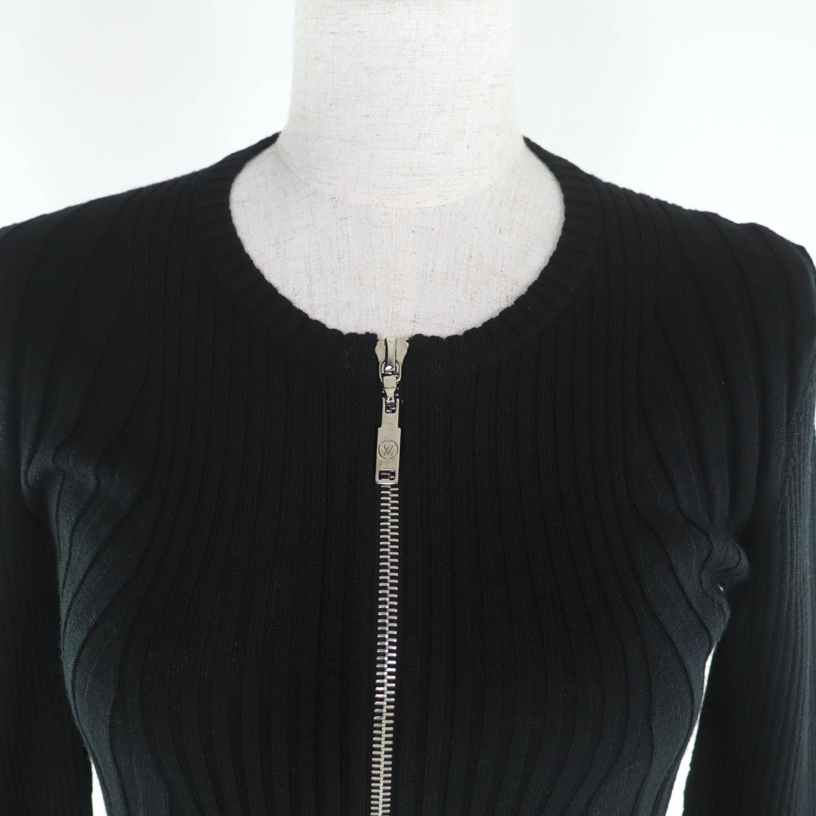 極美品☆LOUIS VUITTON ルイヴィトン ウール シルク混 フロントZIP