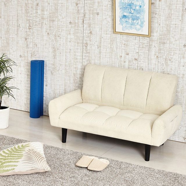 ♪2人掛 コンパクト コーデュロイソファ 幅112.5 cm ファブリック ソファ 1人暮らし 2人暮らし DINKS ワンルーム 姫系