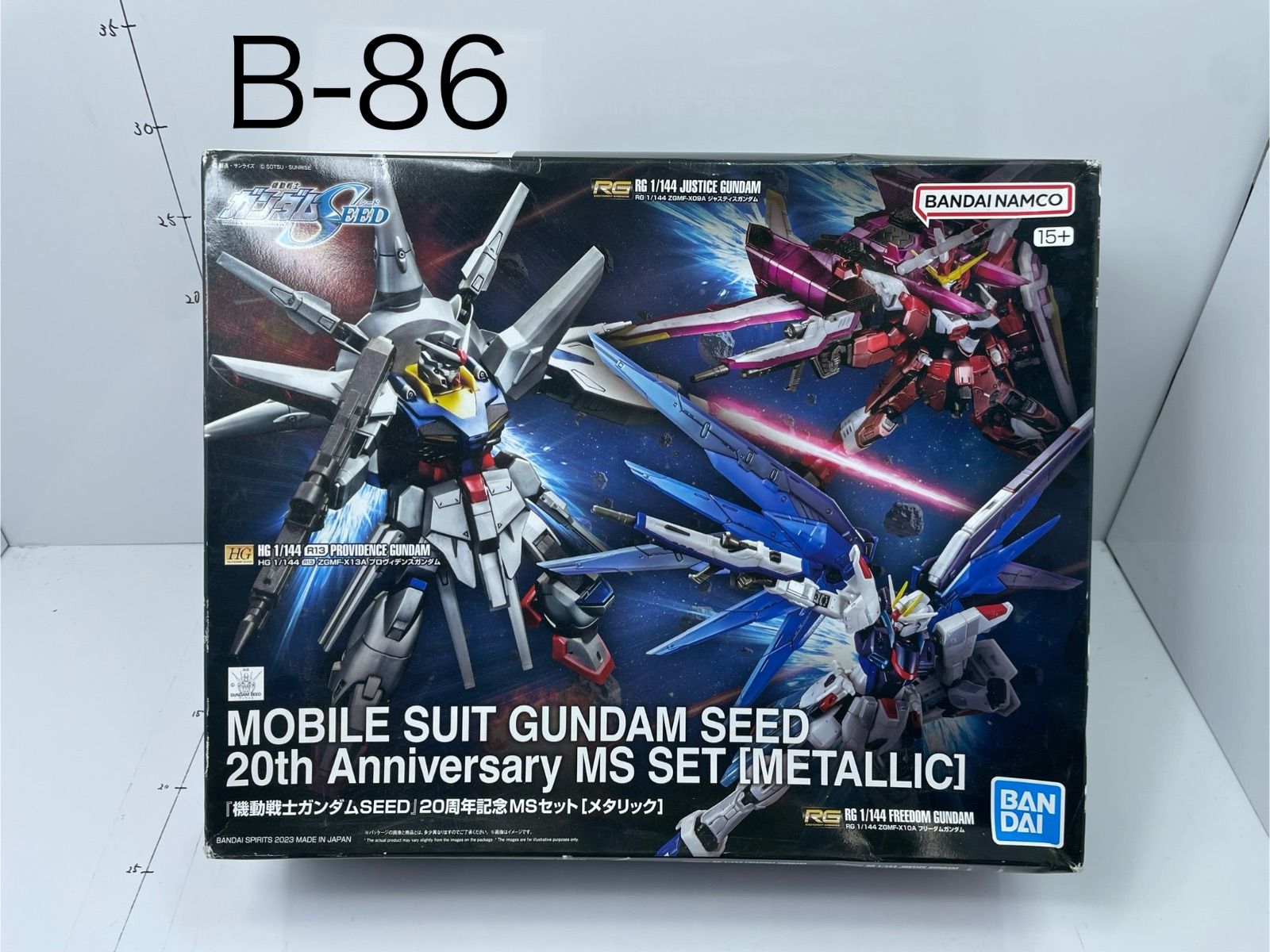 ﾊﾞﾝﾀﾞｲ 機動戦士ガンダムSEED 20周年記念MSセット メタリック