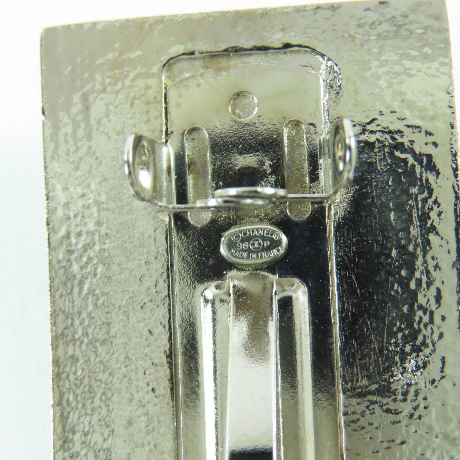 美品☆CHANEL シャネル ヴィンテージ 98P メタル ココマーク バレッタ
